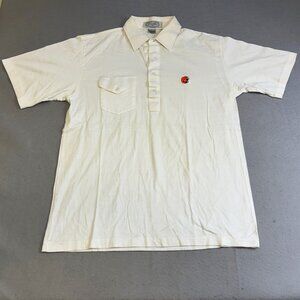 Vtg Cuffs Cleveland Browns Polo Mens Large Single Stitch Pima Cotton Staff Shirt